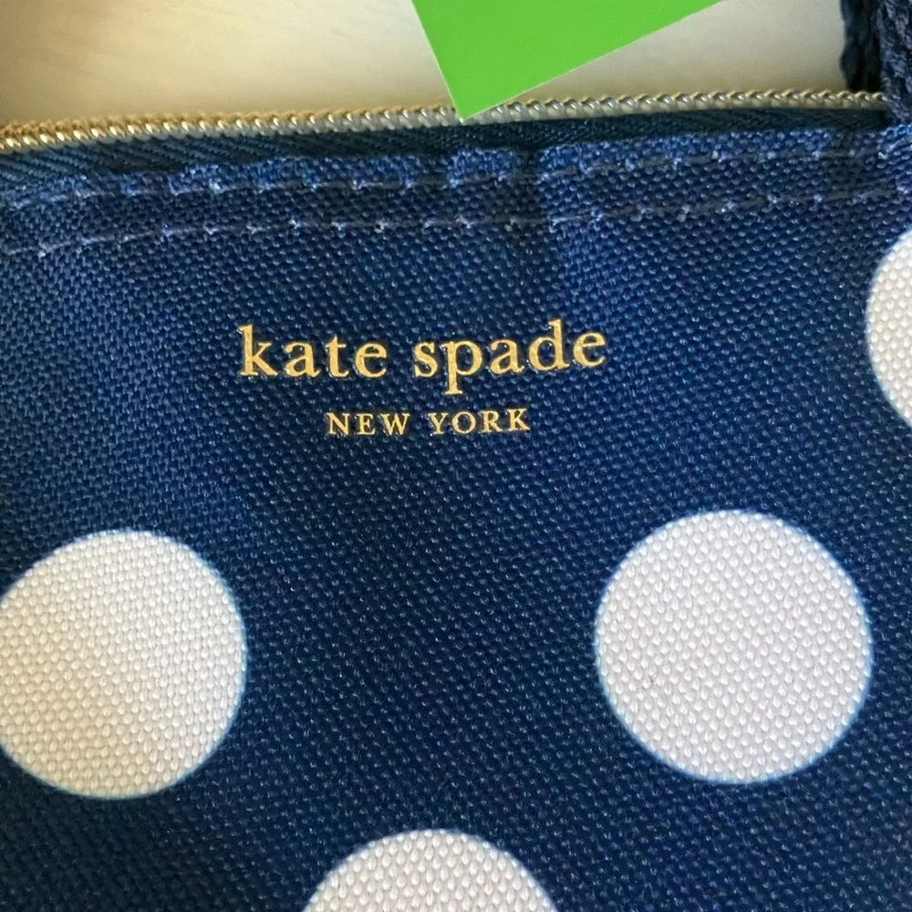 Kate Spade New York Navy Jumbo Dot Lunch Bag (NWT)